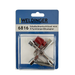 Schaltschrankschlüssel Mini 9 Funktionen m.Bitadapter SCHUEBO