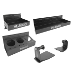 WELDINGER 4-tlg. Set Werkzeugablage magnetisch mit...