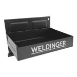 WELDINGER 4-tlg. Set Werkzeugablage magnetisch mit Papierhandtuchhalter