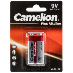 9V-Block-Batterie AlkalinePlus Typ 6F22, 9V CAMELION