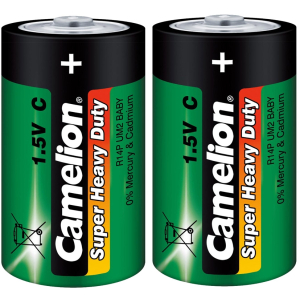 2 Stück Batterien Typ CR14 Baby  1,5V  Zink-KohleBatterien