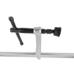 WELDINGER Schlosser-Schraubzwinge Ganzstahl 120x600 mm mit beweglicher Druckplatte