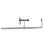 WELDINGER Schlosser-Schraubzwinge Ganzstahl 120x600 mm mit beweglicher Druckplatte