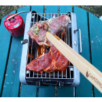 Set BBQ 42 BBQ for two kleinster Koffergasgrill + Profill Set Propanflasche 0,5kg von GARDINGER