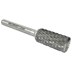 HM Frässtift Typ B 12 mm für Metall für Geradschleifer 6 mm Schaft