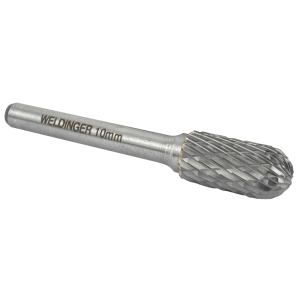 HM Frässtift Typ C 10 mm für Metall für Geradschleifer 6 mm Schaft