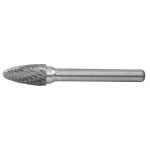 HM Frässtift Typ F 10 mm für Metall für Geradschleifer 6 mm Schaft