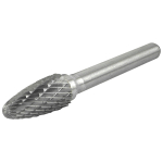 HM Frässtift Typ F 10 mm für Metall für Geradschleifer 6 mm Schaft