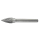 HM Frässtift Typ G 10 mm für Metall für Geradschleifer 6 mm Schaft