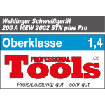 WELDINGER MEW 2002 SYN puls pro 200A synergisches MIG/MAG Puls-Schweißgerät Vierrollenantrieb
