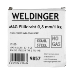 WELDINGER ME 1300 GASFLUX Fülldrahtschweißgerät im Koffer  + 1kg Fülldraht + Stromdüsen + Fülldraht-Gasdüse