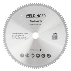 Sägeblatt VA 100 Zähne für MetallKaltsäge MS256 von WELDINGER