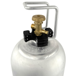 Ventilschutz 2kg Profill Aluflasche mit  abnehmbaren Alugriff und Schraubdeckel