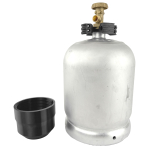 Ventilschutz 2kg Profill Aluflasche mit  abnehmbaren Alugriff und Schraubdeckel