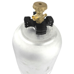 Ventilschutz 2kg Profill Aluflasche mit  abnehmbaren Alugriff und Schraubdeckel