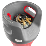 CAMPKO Komposit Gasflasche 14kg 24,4 l mit Multiventil...