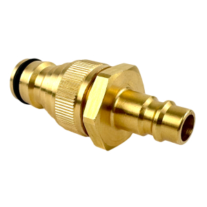 Entwässerungs-Adapter Druckluft/Wasser (für Gardena) aus Messing
