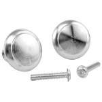 2x Metall-Möbelknopf Knauf Durchmesser 27,5 x 23mm...