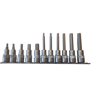 PROJAHN 1/2" Bit Stecknuss Satz auf Schiene, 11tlg, Innensechskant