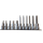 PROJAHN 1/2" Bit Stecknuss Satz auf Schiene, 11tlg, Innensechskant