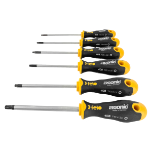 FELO Schraubendrehersatz Ergonic 408 6-teilig TORX 10 15 20 25 30 und 40