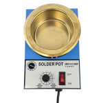 Zinnbad 300W Ø100 x 40 mm regelbar  200-580°C (Solder Pot Verzinnen Tauchlöten)