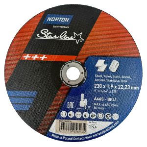 Norton Trennscheibe 230 x 1,9 x 22,23mm f.Stahl Edelstahl