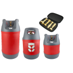 CAMPKO-Set Komposit Gastankflasche mit Füllstopp +...