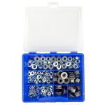 DIN 6923 Sortimentsbox M4-M12 Sechskantmutter mit Flansch Stahl verzinkt