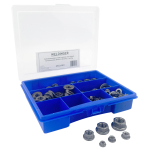 Sortimentsbox DIN 6923 M4-M12 Sechskantmutter mit Flansch...