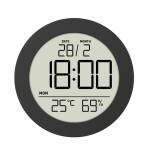 formschönes Thermometer mit Hygrometer Uhr gut...