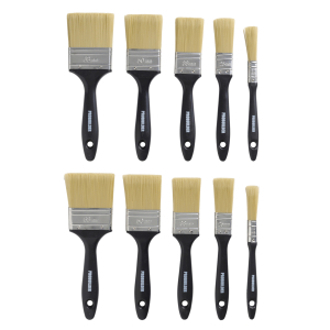 Pinselset 10 teilig Flachpinsel 12 mm, 25 mm, 38 mm, 50 mm, 63 mm