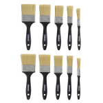 Pinselset 10 teilig Flachpinsel 12 mm, 25 mm, 38 mm, 50...