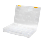 Kleine Organisationsbox 276x203x42 mm transparent (Kunststoffbox Kleinteilebox)