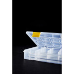Kleine Organisationsbox 276x203x42 mm transparent (Kunststoffbox Kleinteilebox)