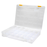 Mittelgroße Organisationsbox 324x247x51 mm transparent (Kleinteilebox Kunststoffbox)