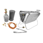 Set GARDINGER Gasgrill BBQ45 Edelstahl mit Umfüllset...