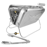 Set GARDINGER Gasgrill BBQ45 Edelstahl mit Umfüllset...