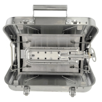 Set GARDINGER Gasgrill BBQ45 Edelstahl mit Umfüllset Propanflasche Profill 0,5