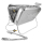 Set GARDINGER Gasgrill BBQ45 Edelstahl mit Umfüllset Propanflasche Profill 0,5