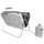 Set GARDINGER Gasgrill BBQ45 Edelstahl mit Umfüllset Propanflasche Profill 0,5