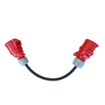 Adapterkabel CEE 32 A Stecker (groß rot)  auf  16 A...