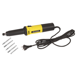 WELDINGER Geradschleifer GS 650el 650 W Aufnahme 3/6/8 mm + HM Frässtifte SET 6 mm B C D F G für Metall