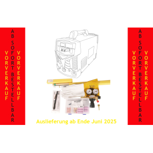 Aktion WELDINGER WIG-Schweißgerät WE 200P ACDC eco + Starterset WIG AC/DC
