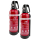 Doppelpack 2 kg ABC Aluminium-Pulverfeuerlöscher mit 4 LE KFZ Halterung, Manometer