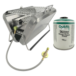 Aktion Camping Gasgrill BBQ42 mit 450 g Gaskartusche EN 417