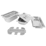 Sonderaktion Gasgrill BBQ42 mit Kochset Veggierost Anzünder Tasche 450 g Gaskartusche