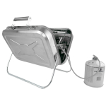 GARDINGER BBQ 45 BBQ for five Edelstahl-Campinggrill Set mit Schraubkartusche 450 g