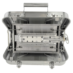 GARDINGER BBQ 45 BBQ for five Edelstahl-Campinggrill Set mit Schraubkartusche 450 g