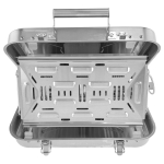 GARDINGER BBQ 45 BBQ for five Edelstahl-Campinggrill Set mit Schraubkartusche 450 g
